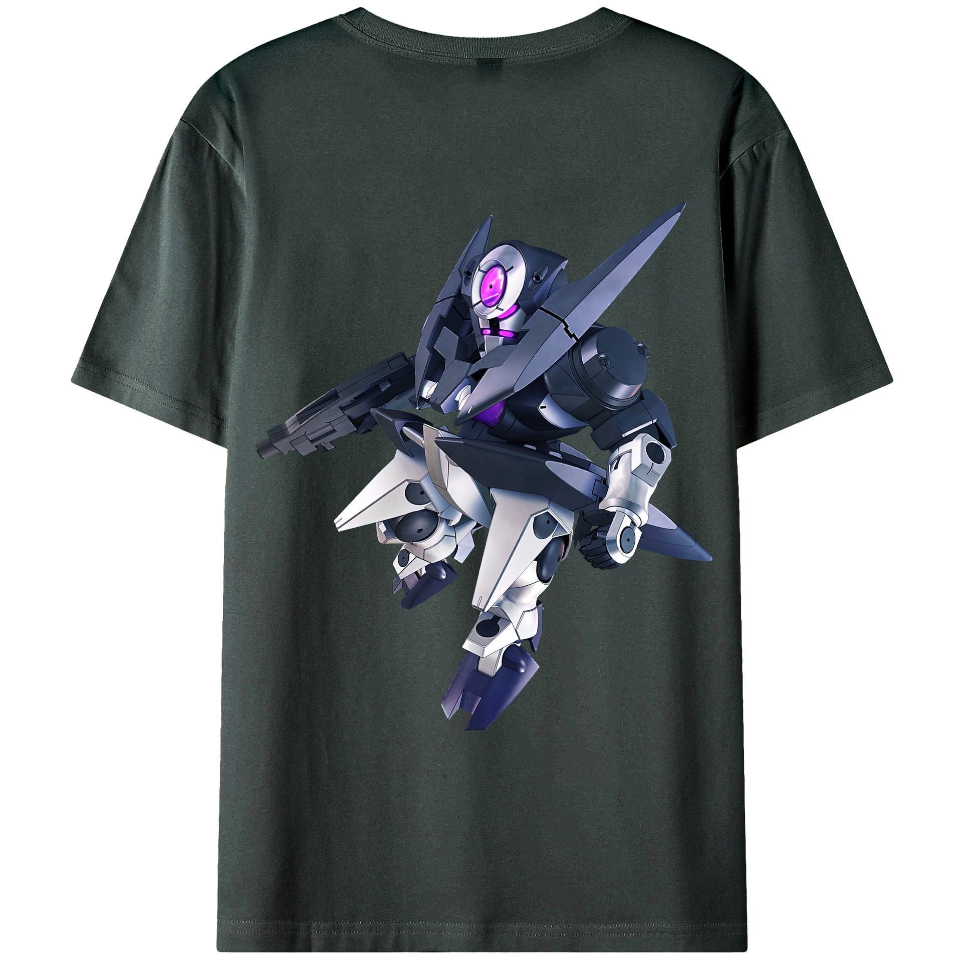 （画像用） 機動戦士ガンダム Mobile Suit Gundam 綿100％ メンズ半袖Tシャツ（バックプリント） 通気性
